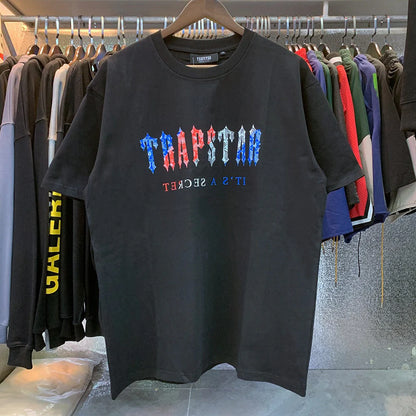 TS Letter Color T-Shirt - Black/White