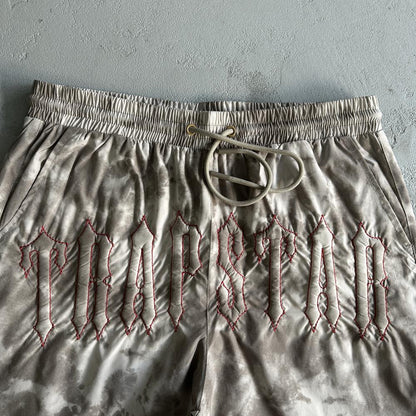 TS Washed Arch Shorts - Brown