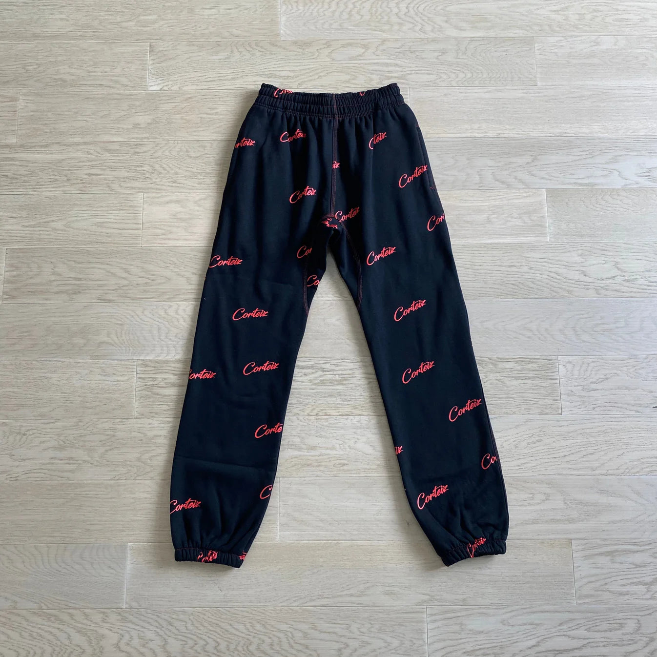 Crtez All Over Print Joggers - Black/Red