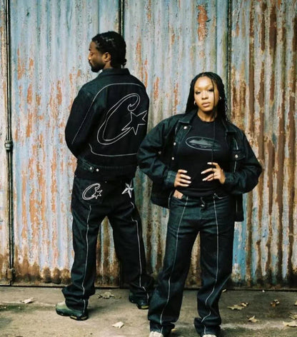 Crtez C-Star Denim Jacket - Black