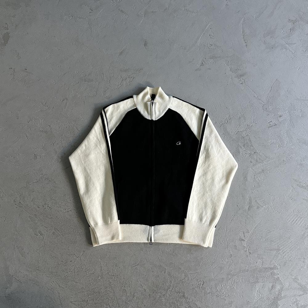 Crtez Knit Zip Fleece - White/Black