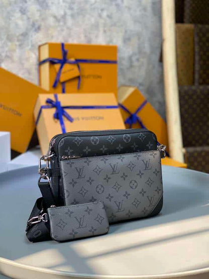 LV Trio Messenger Bag - Black/Grey