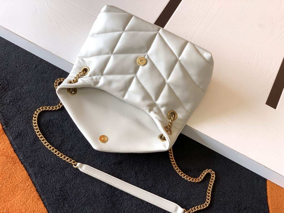 YSL Puffer Small Bag - White