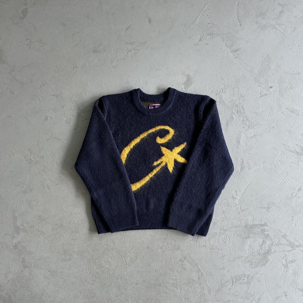 Crtez C-Star More Hair Knit Sweater - Navy