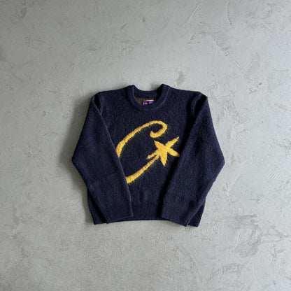 Crtez C-Star More Hair Knit Sweater - Navy