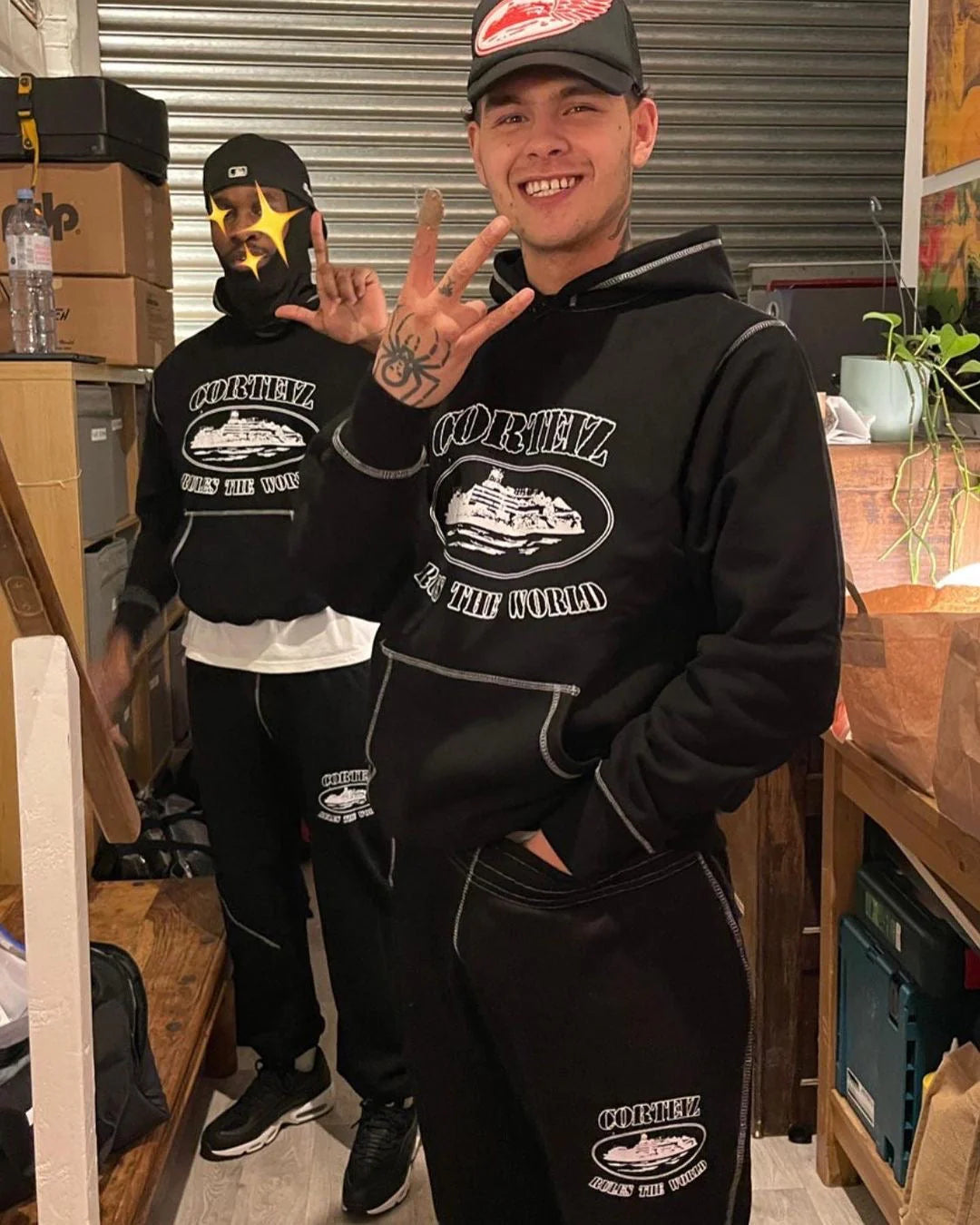 Crtez Alcatraz Hoodie - Black/White