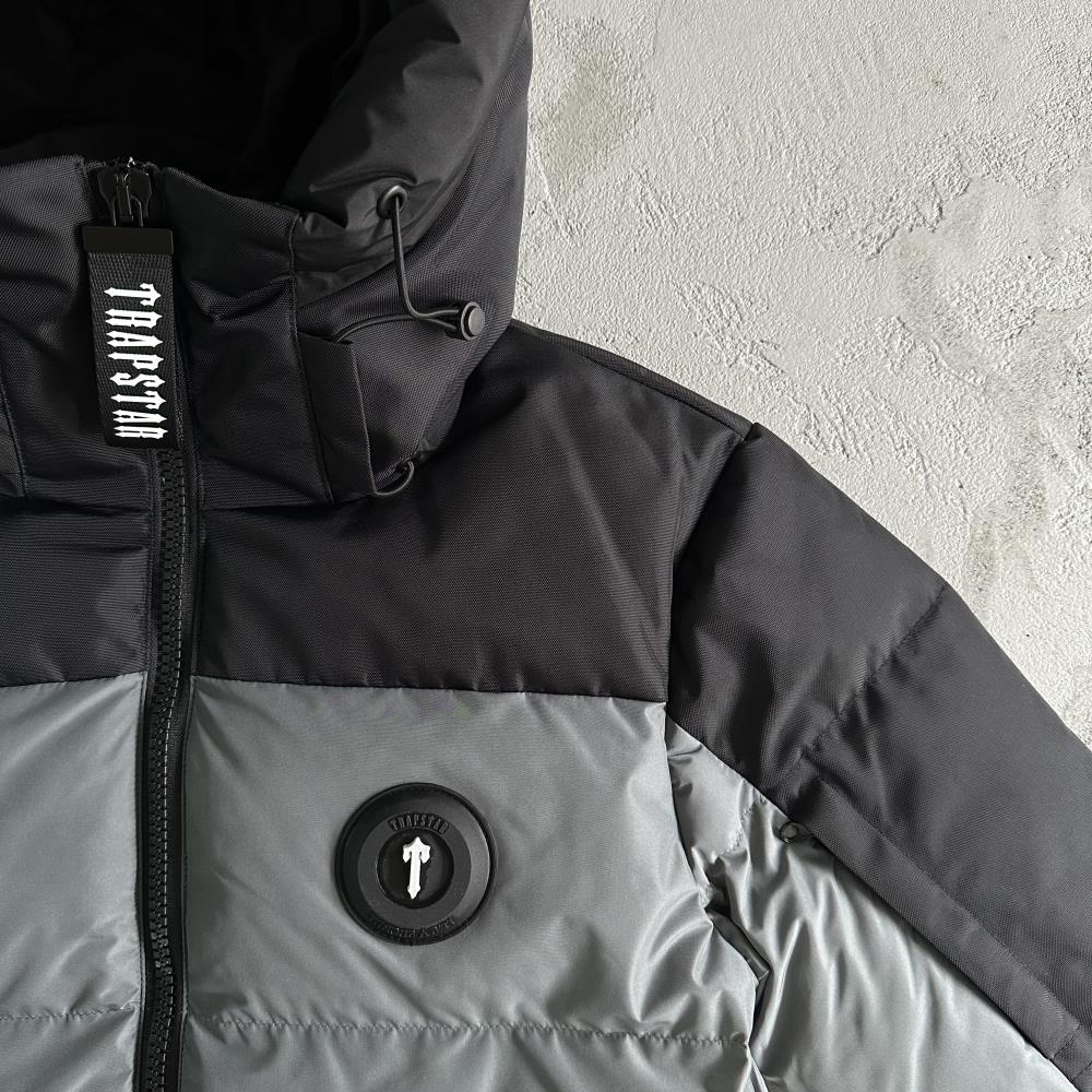 TS Decoded Puffer Jacket - Grey/Black