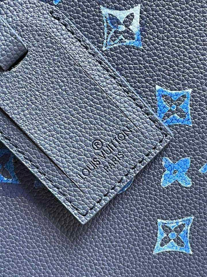 LV Sac Plat Zippe - Blue