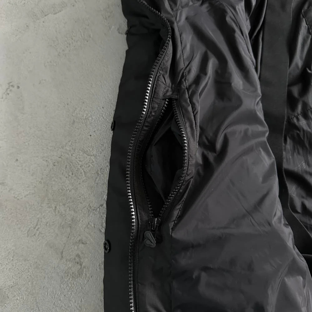 Syn Puffer Coat - Black/Black