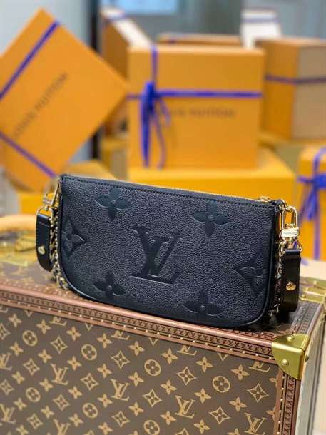LV Multi Pochette Side Bag - Black