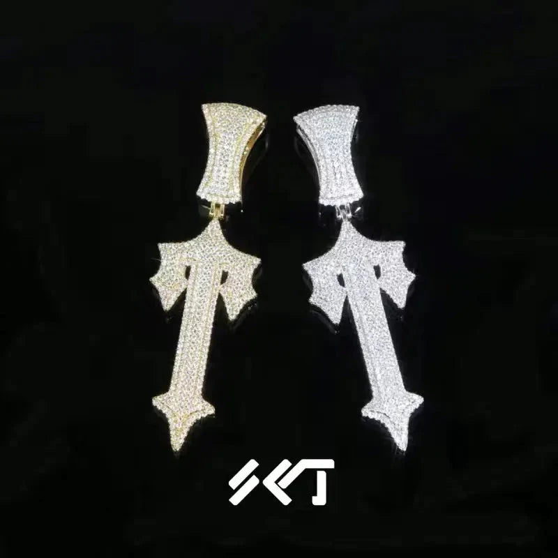 TS Iced Out Necklaces - Silver/Gold