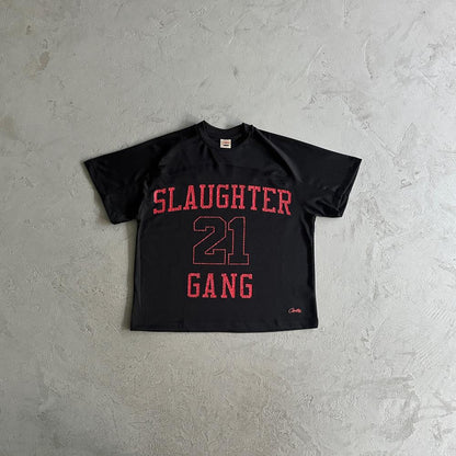 Crtez Slaughter Gang T-Shirt & Shorts - Black
