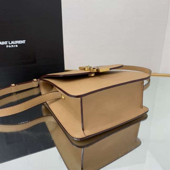 YSL Kaia North/South Satchel - Beige