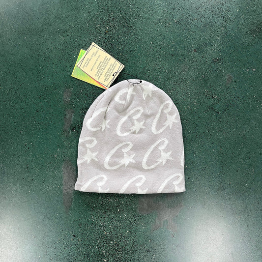Crtez C-Starz Monogram Beanie - Grey