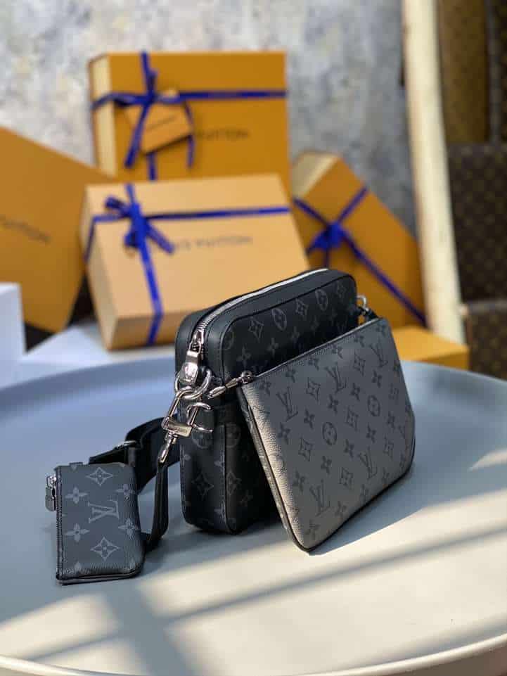 LV Trio Messenger Bag - Black/Grey