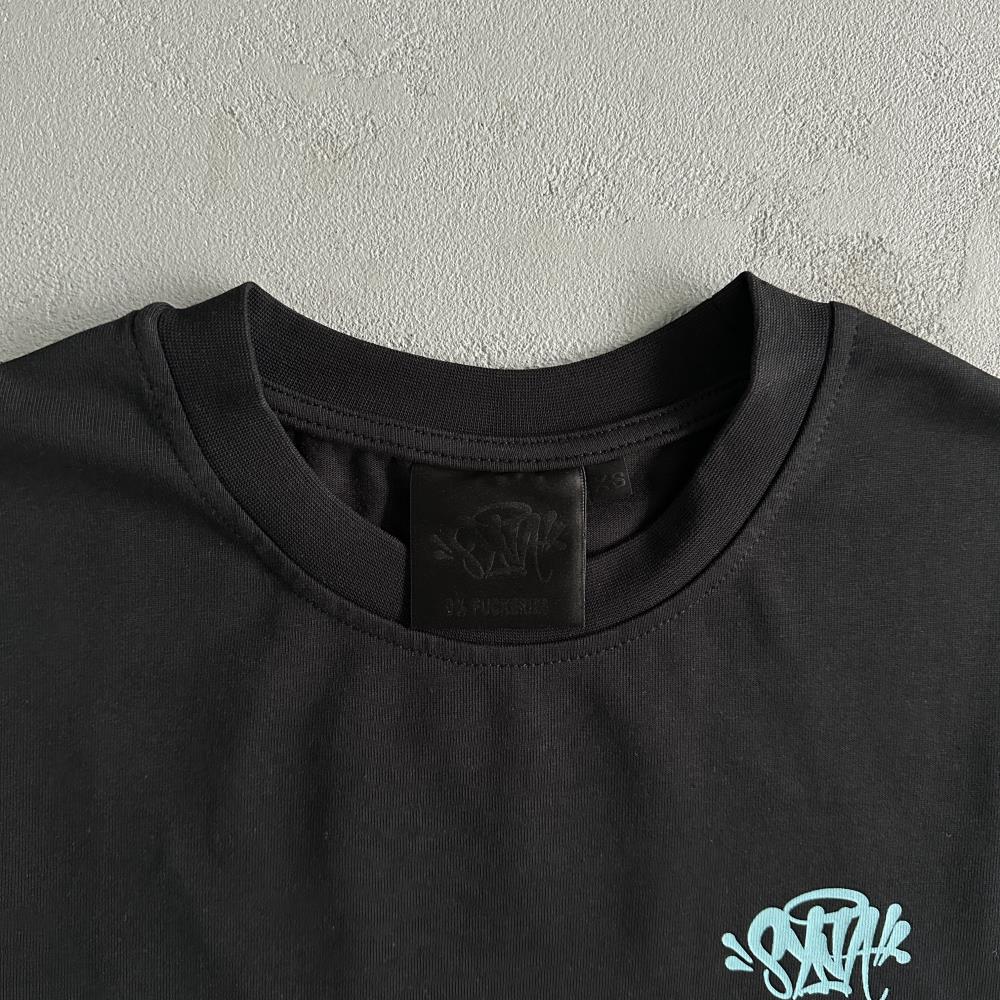 Synarchy Long Sleeve - Black/Baby Blue
