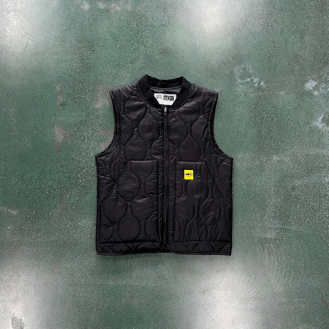 Crtez Guerillaz Lightweight Quilted Vest - Black