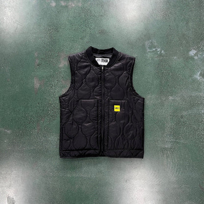 Crtez Guerillaz Lightweight Quilted Vest - Black
