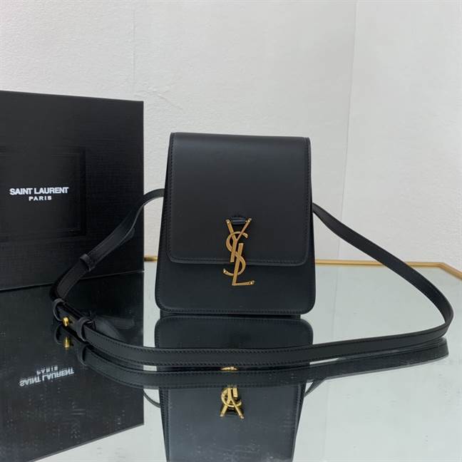 YSL Kaia North/South Satchel - Black