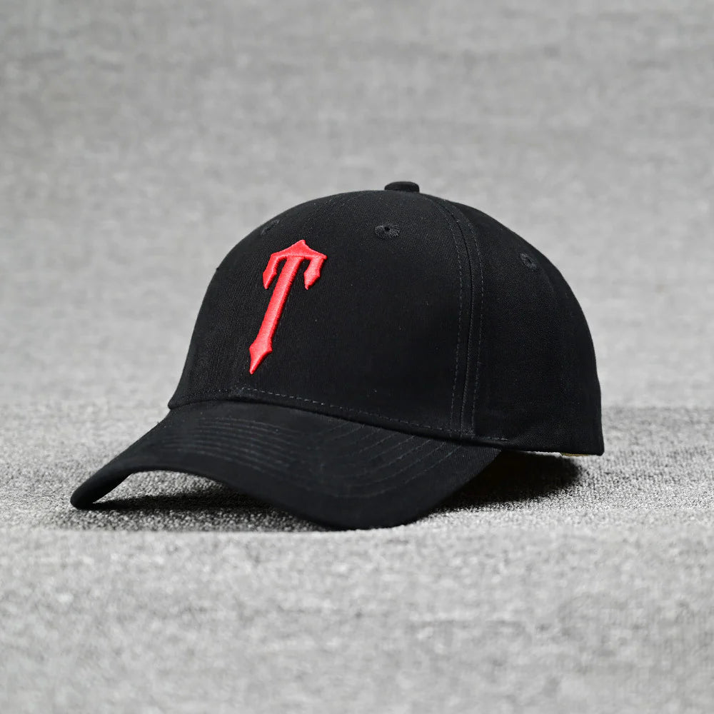 TS Baseball Hat - Black/Red