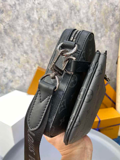 LV Trio Messenger Bag - Black/Grey