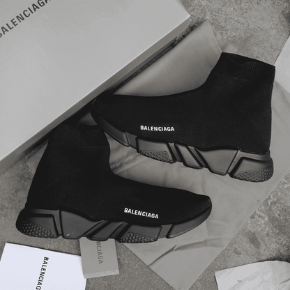 Balenciaga Speed Knit Sneakers - Black
