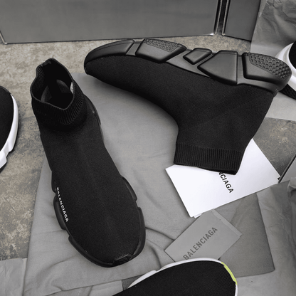 Balenciaga Speed Knit Sneakers - Black