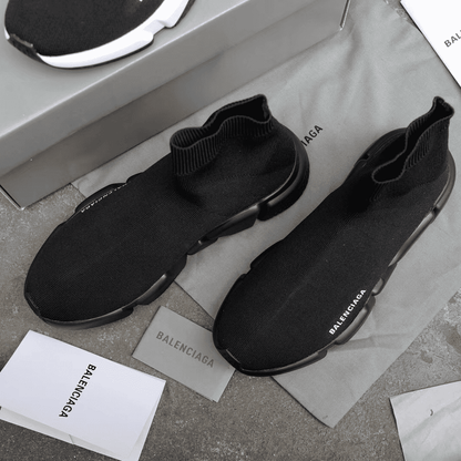 Balenciaga Speed Knit Sneakers - Black