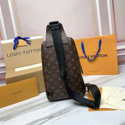 LV Damier Avenue Sling Bag - Brown