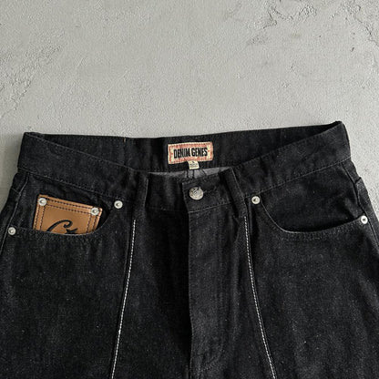 Crtez Denim Shorts - Black