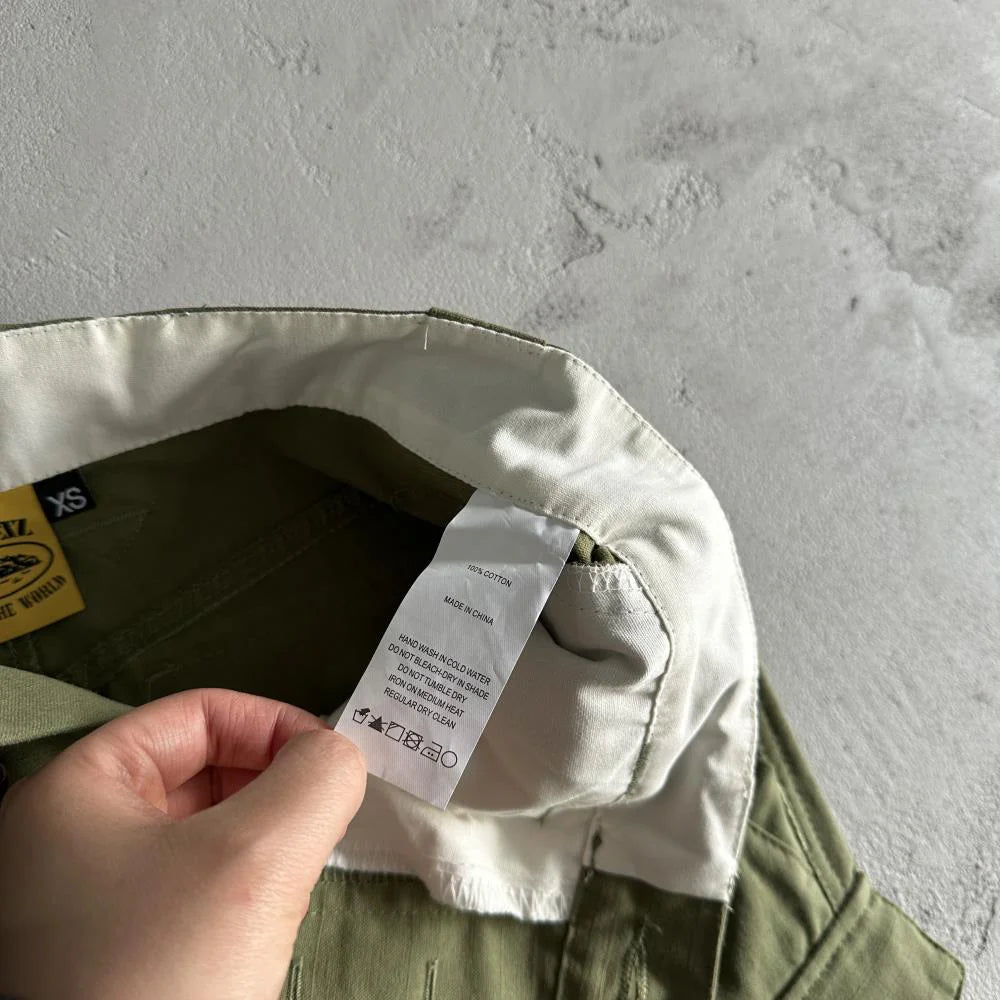 Crtez Slant Pocket Pants - Military Green