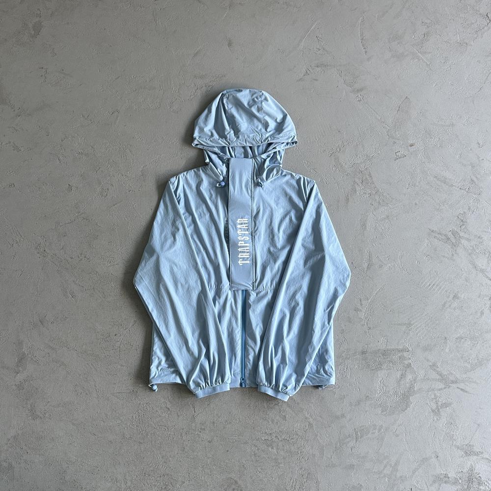 TS Decoded Windbreaker Jacket - Light Blue