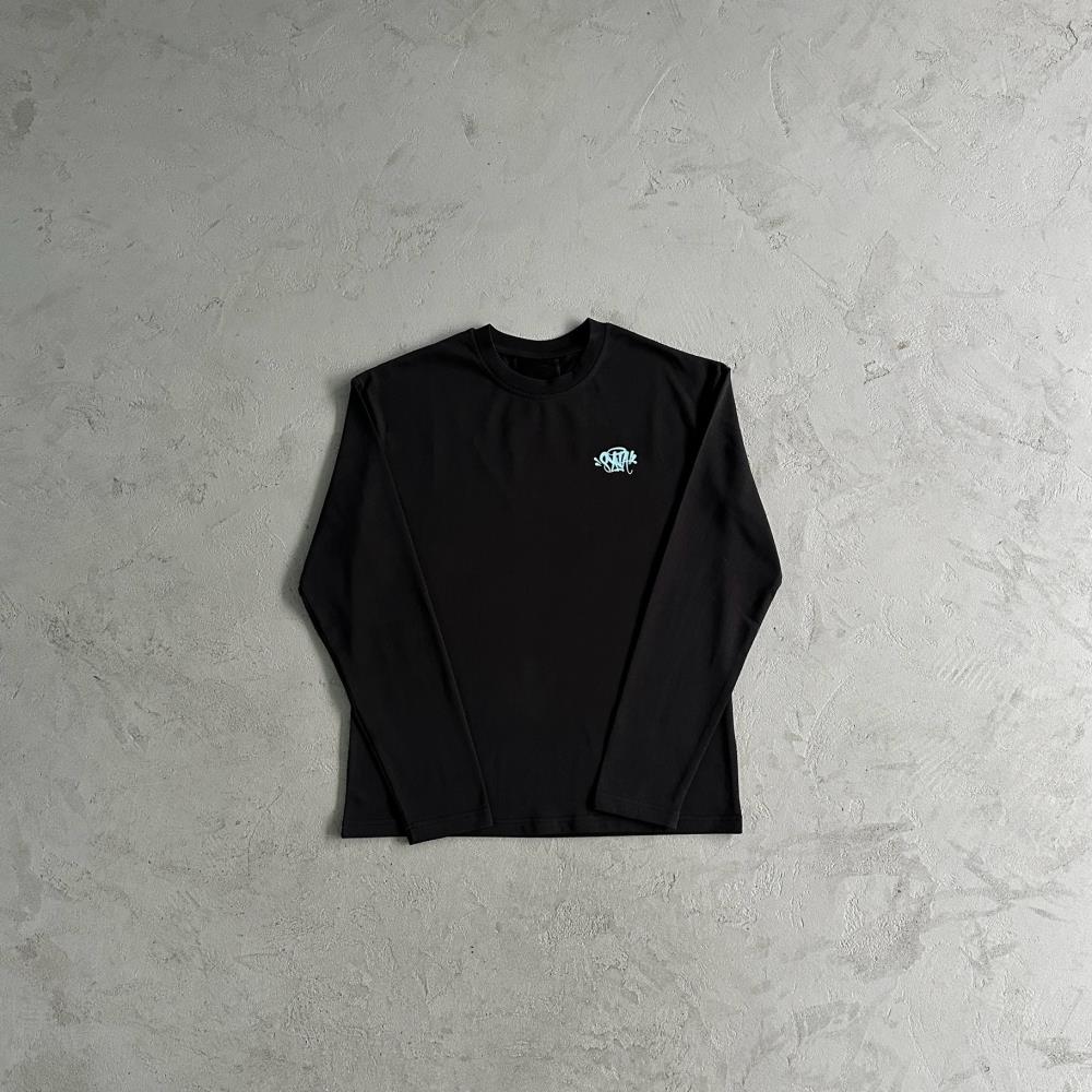Synarchy Long Sleeve - Black/Baby Blue