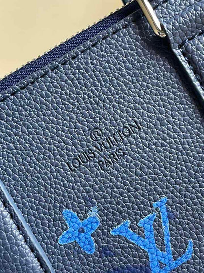 LV Sac Plat Zippe - Blue