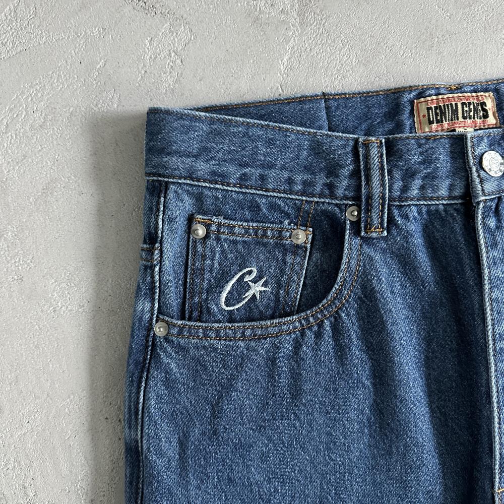 Crtez C-Star Denim Work Pants - Blue