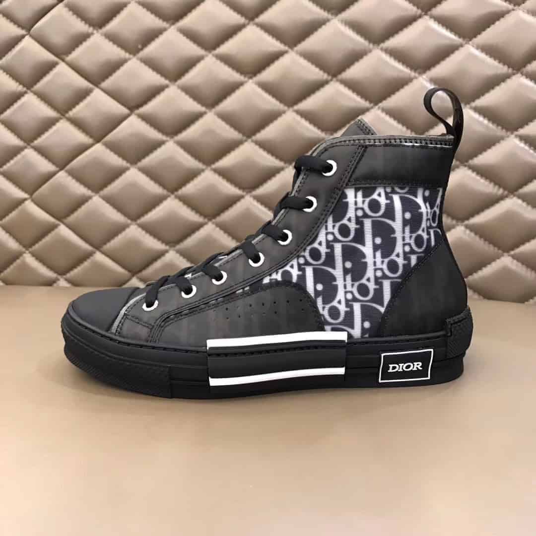 Dior B23 High-Top Shoes - Black