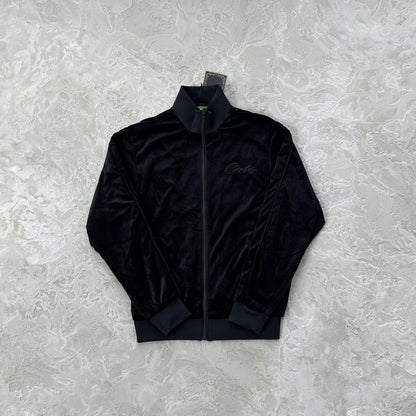 Crtez Velvet Tracksuit - Black/Black