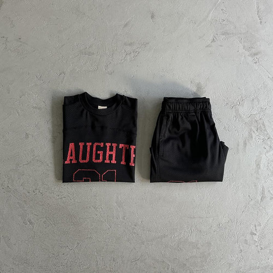 Crtez Slaughter Gang T-Shirt & Shorts - Black
