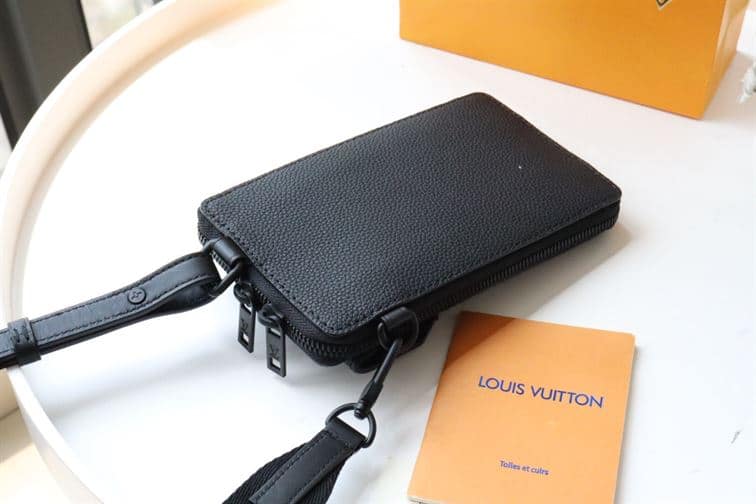 LV Phone Pouch - Black