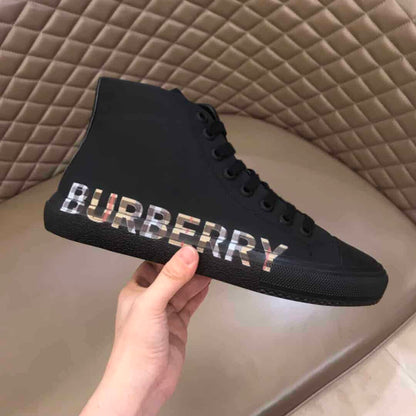 Burberry High Top Sneakers - Black