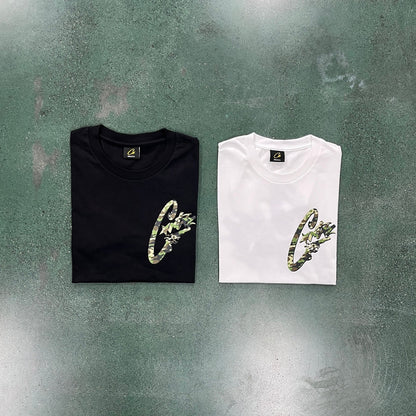 Crtez Camo Gunslinger T-Shirt - Black/White