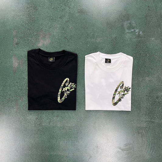 Crtez Camo Gunslinger T-Shirt - Black/White
