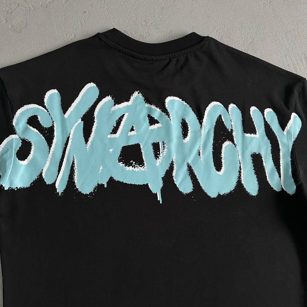 Synarchy Long Sleeve - Black/Baby Blue