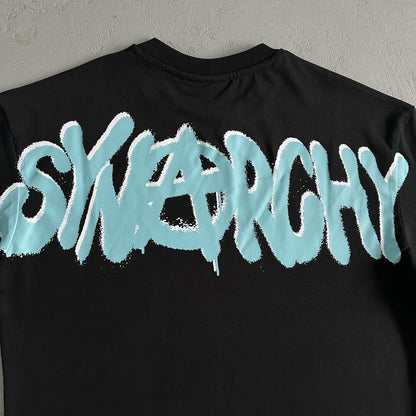 Synarchy Long Sleeve - Black/Baby Blue