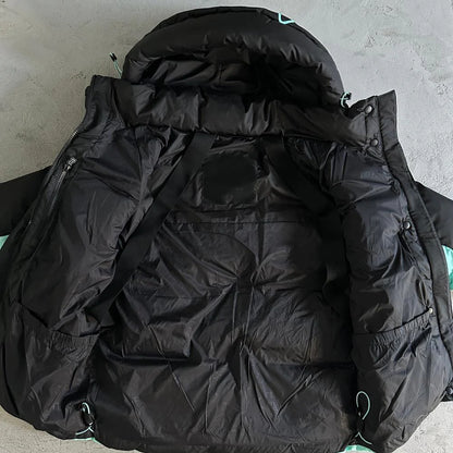 Syn Puffer Coat - Black/Black