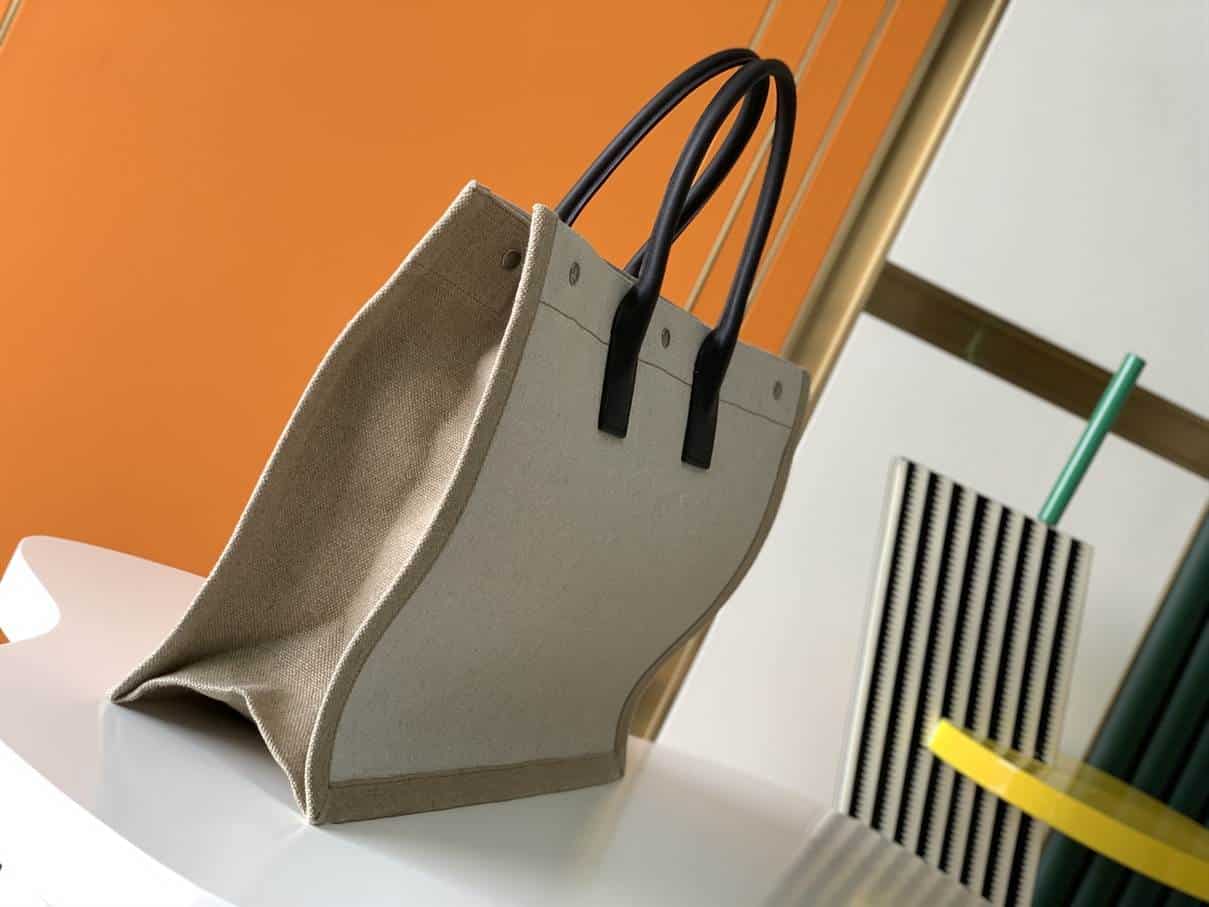 YSL Rive Gauche Tote Bag - White