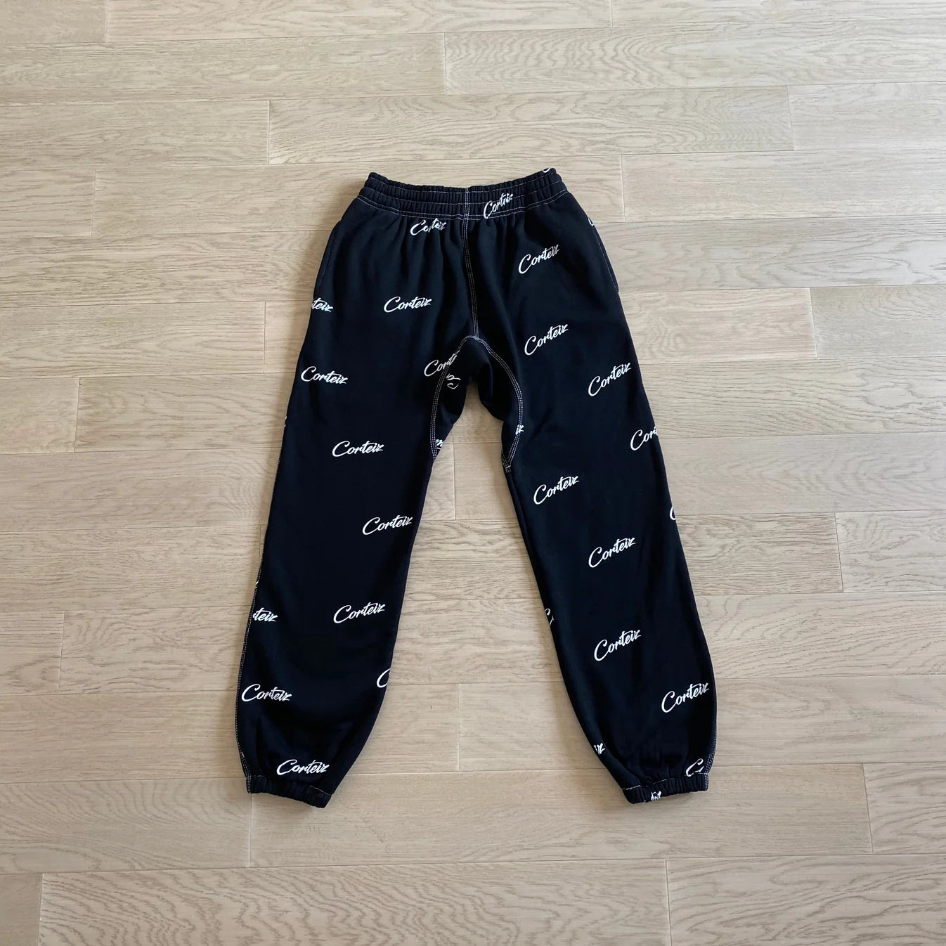 Crtez All Over Print Joggers - Black/White