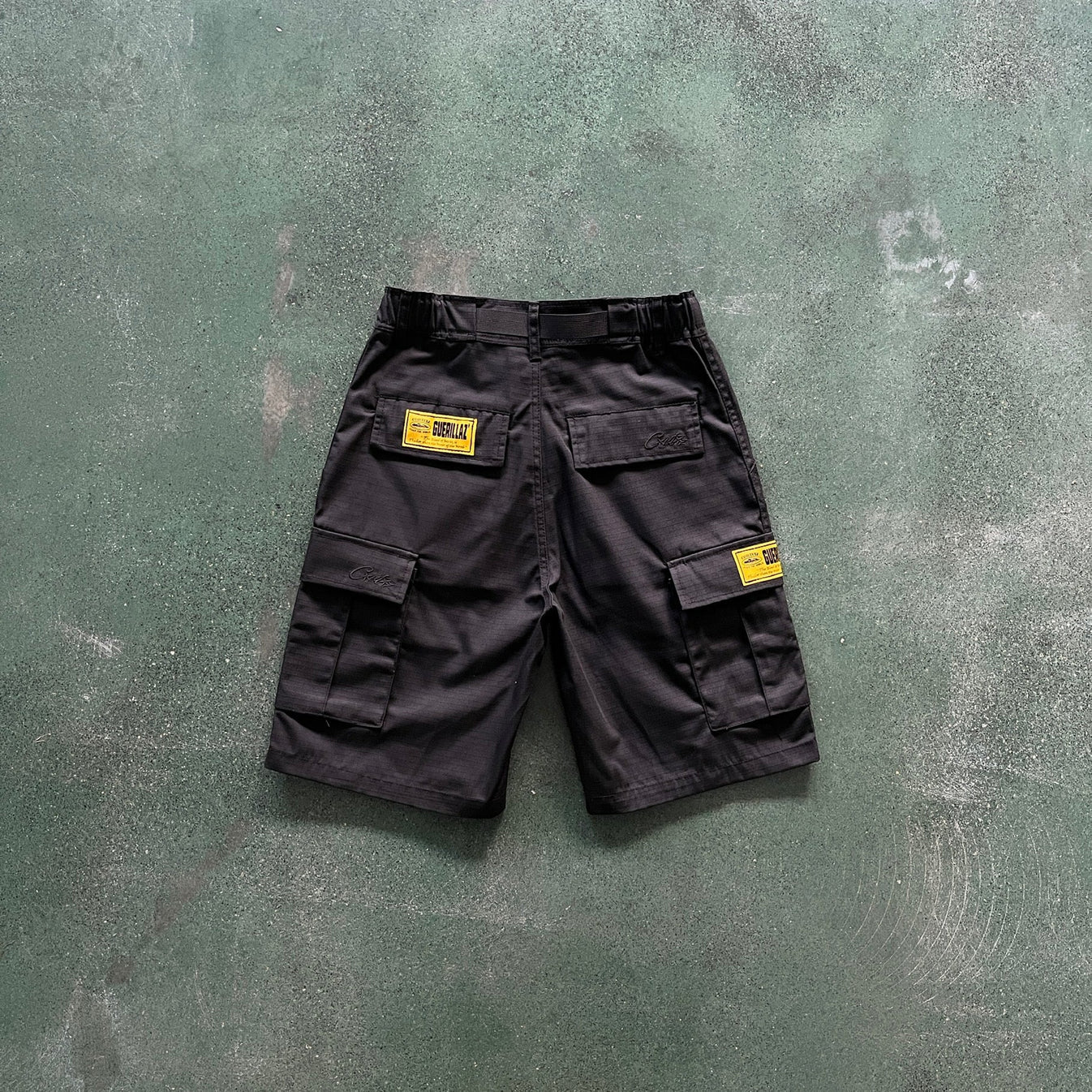 Crtez Cargo Shorts - Black/Black