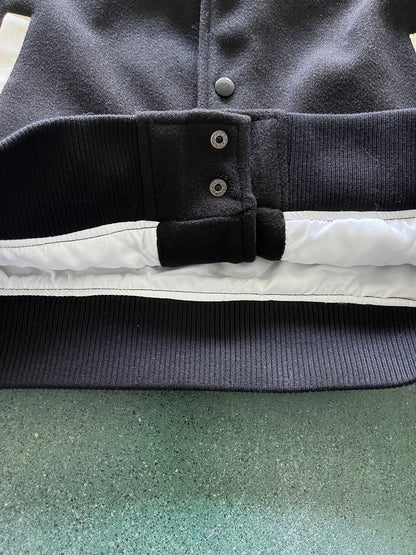 TS Hyperdrive Chenille Varsity Jacket - Black/White