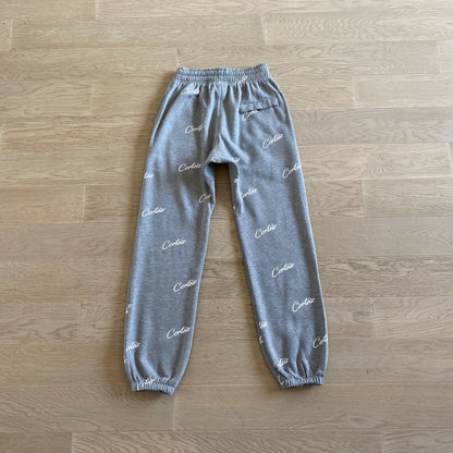 Crtez All Over Print Joggers - Grey/White